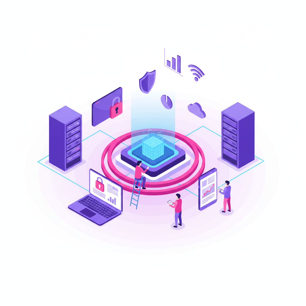 Network Management Illustration